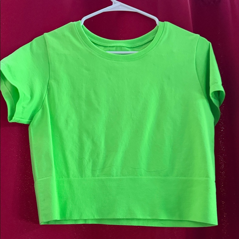 Vibrant Green Women's Crop Top